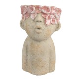 Cumpara ieftin Ghiveci flori teracota roz bej 16x15x25 cm