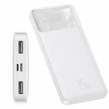 Powerbank Baseus Bipow 10000mAh 2x USB / USB Tip C / Micro USB 15W Alb (PPDML-I02)