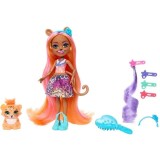 Papusa Enchantimals, Deluxe Cheetah, 16CM