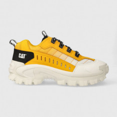 Caterpillar sneakers din piele INTRUDER culoarea galben, P111294