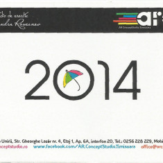 Romania, AR Concept Studio, calendar de buzunar, 2014