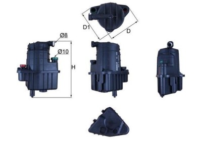MAHLE KL 469 filtru combustibil foto