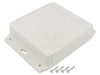 Carcasa Universala Gri ABS IP66 HAMMOND 1555QF17GY 140x141x37mm cu lame de fixare