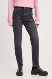 Tommy Jeans jeansi femei, culoarea negru, DW0DW19249