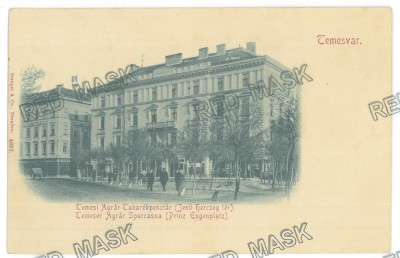 5559 - TIMISOARA, Agrarian Bank, Litho, Romania - old postcard - used - 1898 foto