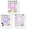Set 24 cartoane cu stickere decorative unicorn, multicolor