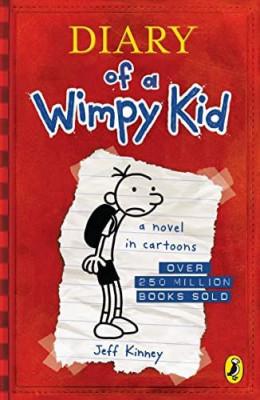 Diary of a Wimpy Kid book 1 (2008): Greg Heffley&amp;#039;s journal. A novel in cartoons. Winner of the Blue Peter Book Award 2012; Best Children&amp;#039;s Book of the foto