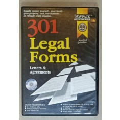 301 LEGAL FORMS , LETTERS and AGREEMENTS , CD ROM INCLUS , 2001