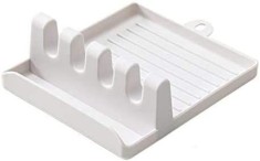 Suport multifunctional pentru blat de bucatarie pentru uz casnic, CBD CORAL BEST DEALS 14 cm 14 cm 12.5 cm 5 cm Alb 1