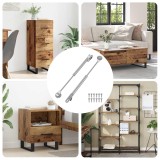 vidaXL Arc Gaz Hidraulic 2 pcs Argintiu 280 x 17 x 16 mm PP și Fier 864842