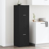 Cabinet Apotecar Lemn Negru 40x41x144.5 cm VidaXL Dulap Depozitare Rafturi Ajustabile Design Modern Interior