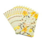 Plic color CNX, diverse culori, 110x160mm, model cu narcisa, set 10 buc