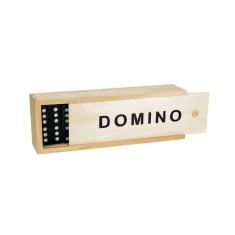 Joc societate set Domino, 28 de piese, cutie lemn, ATU-085422