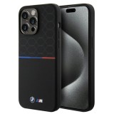 Husa BMW iPhone 15 Pro Max Hardcase M Silicone Pattern MagSafe, negru, BMHMP15X22SMPK