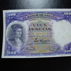 SPANIA 100 PESETAS 1931