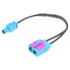 Cablu adaptor auto antena Fakra mufa tata - Fakra soclu mama dublu cu cablu PER.PIC. A9663-2