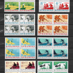 ROMANIA 1962 - PESCUITUL SPORTIV, BLOCURI, MNH - LP 544