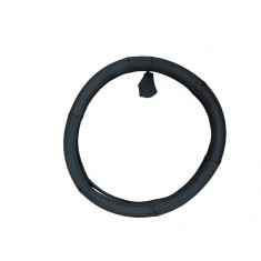 Husa volan din piele fara gaurele Diametru 37-38 cm culoare negru