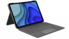 Husa cu tastatura pentru iPad Logitech Folio Touch, aspect italian QWERTY, grafit - SECOND