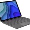Husa cu tastatura pentru iPad Logitech Folio Touch, aspect italian QWERTY, grafit - SECOND
