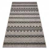 Covor sisal Floorlux 20510 argintiu si negru, 240x330 cm