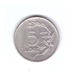 Moneda Albania 5 leke 1995, stare buna, curata