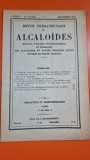 Revue Therapeutique des Alcaloides 4 Serie 40 Annee Nr 7 Novembre 1931