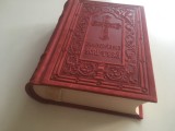 BIBLIA RETIPARIRE LUX DUPA EDITIA DIN 1914 A SFINTEI SCRIPTURI, CONDITII GRAFICE DEOSEBITE, COPERTI IN PIELE CU ORNAMENTE IN RELIEF