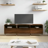 VidaXL Comodă TV, stejar maro, 150x30x44,5 cm, lemn prelucrat