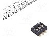 Intrerupator DIP, 2 pozitii, montare SMT, 3 sectiuni, C&amp;K - SDA03H0SBR