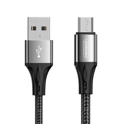 Cablu Date &amp;amp; Incarcare MicroUSB 3A (Negru) 1.5 MetrI Joyroom S-1530N1 foto