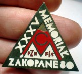 I.673 INSIGNA POLONIA XXXV MEMORIAL ZAKOPANE 35mm, email spart, Europa