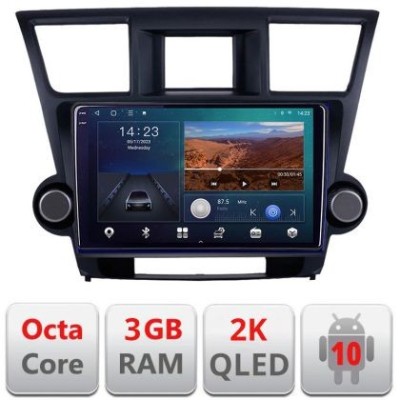 Navigatie Toyota Highlander 2007-2013 Android Ecran 2K QLED octa core 3+32 carplay android auto KIT-highlander+EDT-E310V3-2K CarStore Technology foto