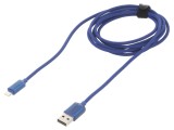 Cablu USB 2.0 Apple Lightning - USB A 2m Albastru