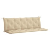 Cumpara ieftin Perna banca de gradina, bej, 180x(50+50)x7cm, material oxford