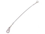 Cablu de asigurare PVC oțel inoxidabil 200mm