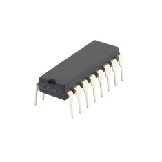 Circuit integrat, 4bit, contor binar, DIP16, THT, TEXAS INSTRUMENTS - CD74HCT4520E