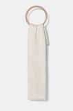 Weekend Max Mara esarfa din amestec de lana femei, culoarea bej, neted, 2515541014600
