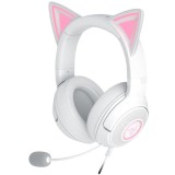 Casti gaming cu fir Razer Kraken Kitty V2, sensibilitate 92.5 dB SPL / mW @ 1kHz si sensibilitate microfon 42 dBV, Alb