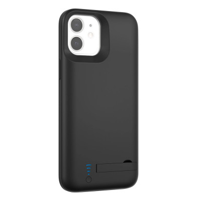 Husa cu baterie iPhone 12 Mini Negru 4000mAh Techsuit PP foto