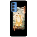 Husa compatibila cu Motorola G50 model Edo cat, Silicon, TPU, Viceversa, Transparent, Carcasa
