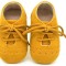 Pantofiori eleganti bebelusi drool (marime: 6-12 luni, culoare: mustar)