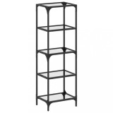 Cumpara ieftin Suport depozitare blat din sticla transparenta 40x30x123cm otel