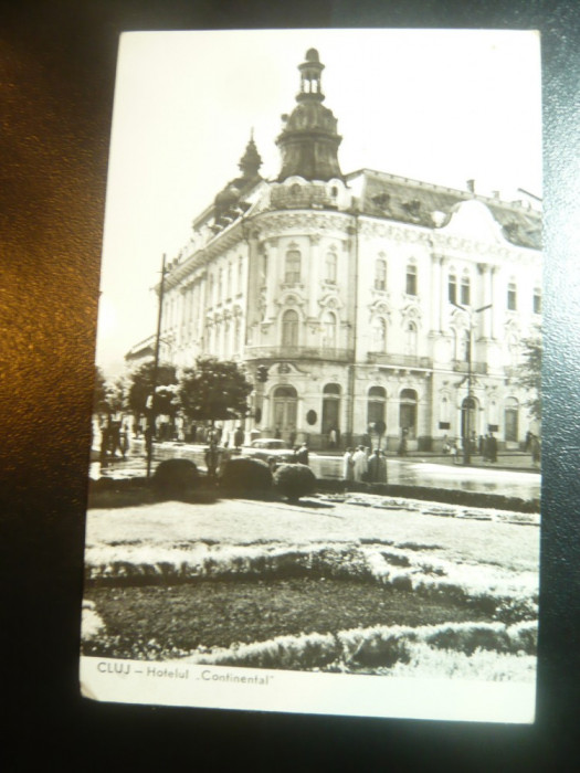 Ilustrata -Cluj- Hotel Intercontinental circulat 1964