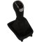 Nuca schimbator viteze cu manson AERZETIX, piele sintetica, compatibil Skoda Superb, Yeti, 5 viteze