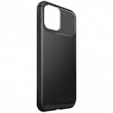 Cumpara ieftin Husa Cover Uniq Hexa Fibra Carbon pentru iPhone 12/12 Pro Negru