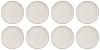 Set farfurii 8 piese, ceramice pentru fructe, Bej Nordic Style, diametru 19 cm
