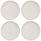 Set farfurii 8 piese, ceramice pentru fructe, Bej Nordic Style, diametru 19 cm