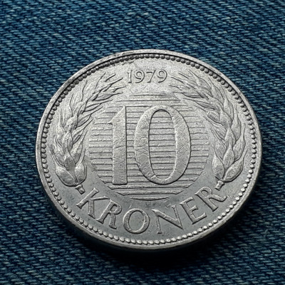 2o - 10 Kroner 1979 Danemarca foto