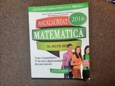 MATEMATICA BACALAUREAT 2016 GHEORGHE IUREA